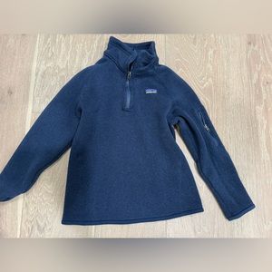 Kids size 7-8 Patagonia half zip sweater